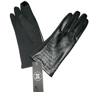 💕NWT MARCUS ADLER Women's Vegan Leather Stud Touchscreen Gloves💕